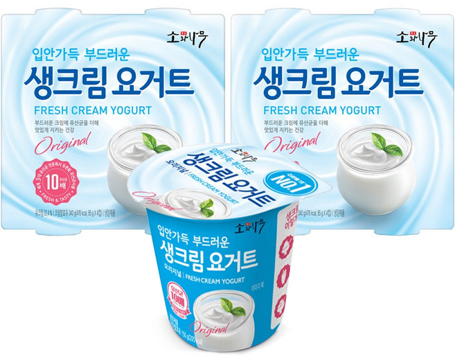 동원 소와나무 생크림 요거트 150g, 8개
