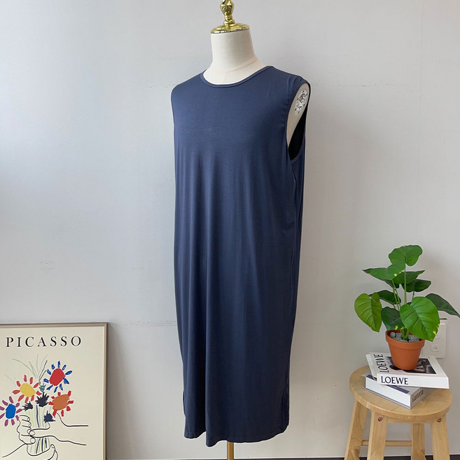 릴리앤로사 남자 모달 민소매 나시 원피스 잠옷 여름 파자마