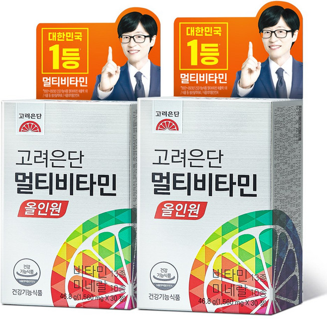 고려은단 멀티비타민 올인원, 30정, 2개