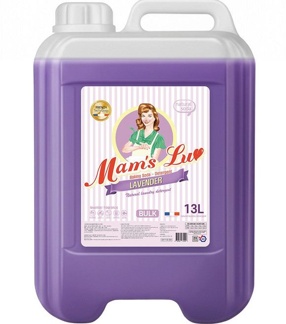 맘스럽 액체세제 라벤더 13L 대용량 일반용 드럼용 전문가 업소용 고함량 중성 세탁세제, 1개