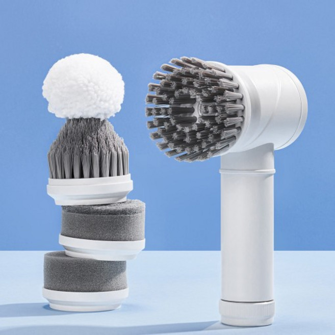 【韓國OA】VOAR WASH SPIN C萬用無線電動清潔機充電型 多功能電動刷 IPX5防水, 1個, VCL-031WH, 白