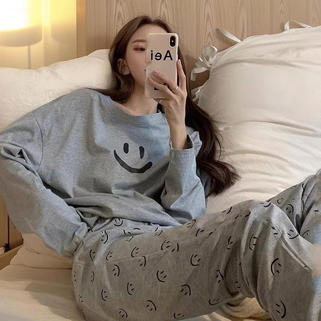 시즈올 FW 여성 잠옷 상하의 세트 수면 긴팔 파자마 홈웨어