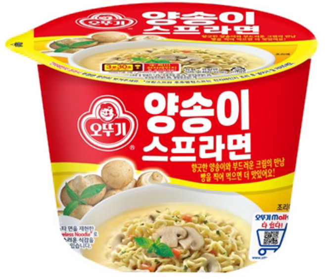 오뚜기 양송이 스프라면 105g, 12개