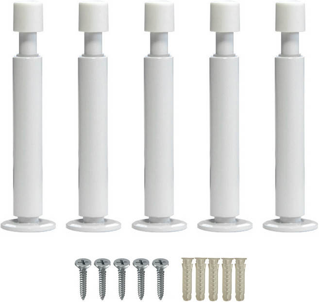 무드체인지 방문 완충 스프링 도어스토퍼 화이트, 5개