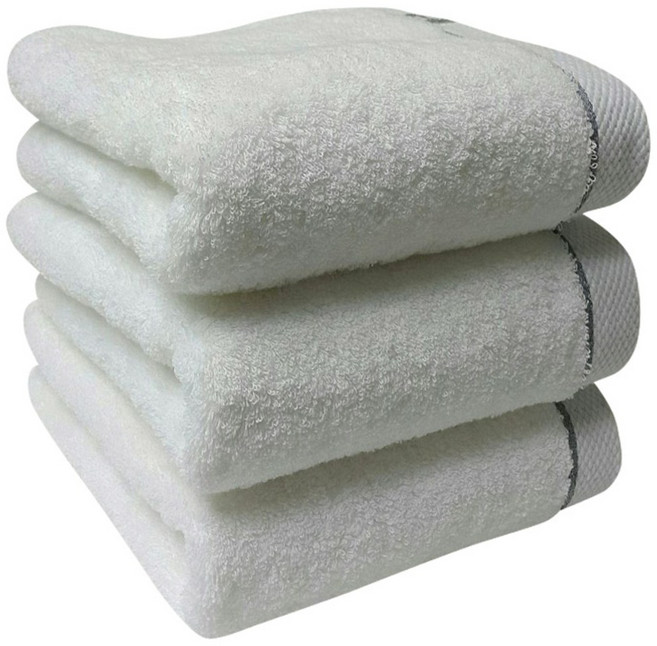 다주타올 프라임무지 호텔타올 200g 40수 면사, 밀크화이트, 3개