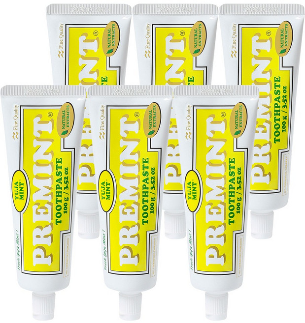 PREMINT 프레민트 유자민트 치약, 6개, 100g