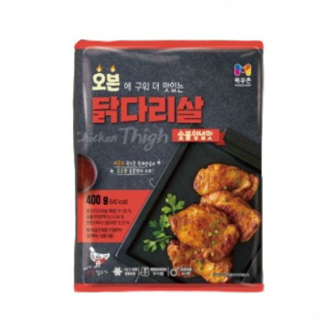 목우촌 오븐 닭다리살 숯불양념맛 400g 2개