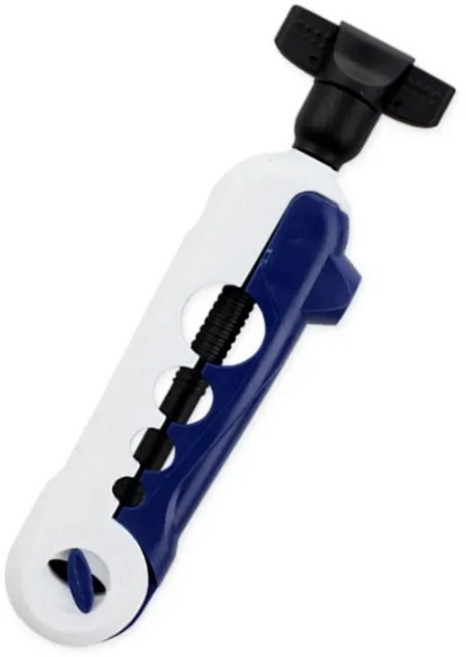 낚시줄감개 다용도 라인 정리 도구 휴대용 낚시 줄 감개 낚시 도구 1개 13.7*4.3cm, 블루/화이트