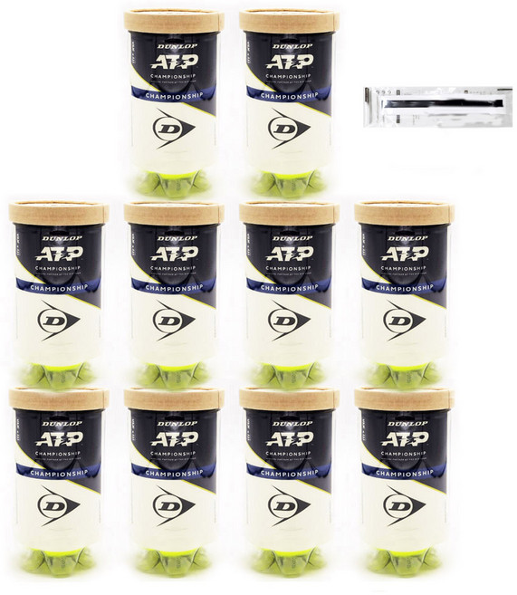 신형 던롭 ATP 테니스공 10캔 (20볼) 랜덤 사은품 1p, 던롭 ATP볼 10캔 (20볼), 10세트