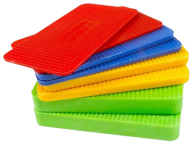 고임목 수평받침 문틀 받침목 창문 샷시 수평 고임판 패드, 40개