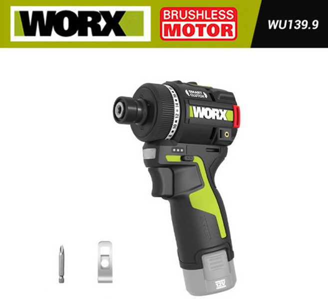 웍스 WU139 신형 충전임팩드릴 전기 스크류 드라이버 충전드릴 12V 베어툴 본체만, 1개