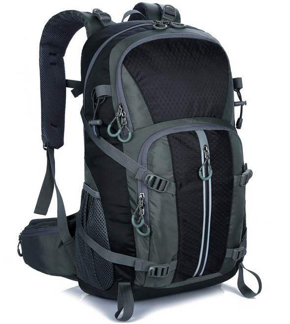 eyimTech 등산 백팩 캠핑배낭 40L 대용량, 블랙