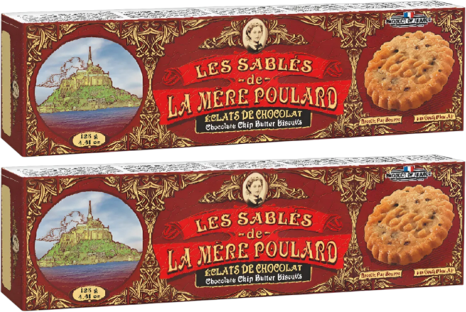 메르플라르드 샤브레 초코칩 버터 쿠키, 2개, 125g