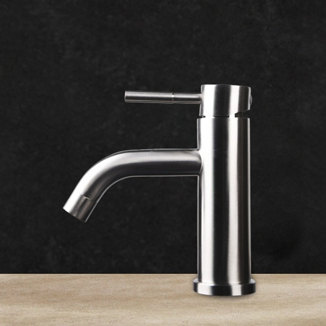 포세이돈수전 스텐 원홀 세면기 수전 SL-3001, 1개