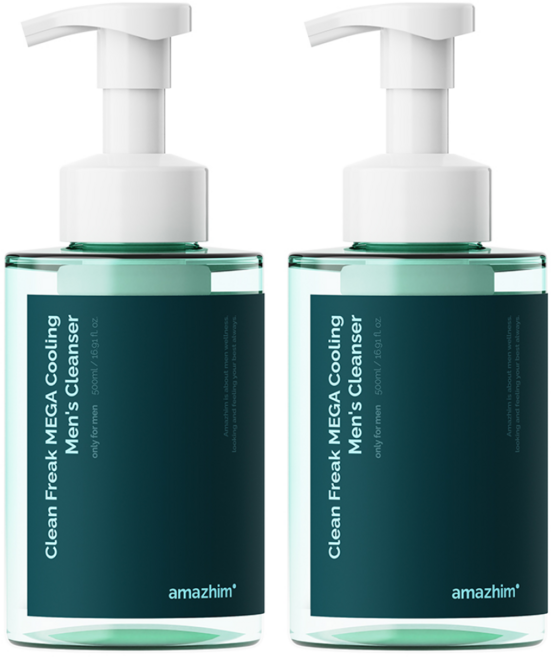 어메즈힘 클린프릭 메가 쿨링 남성청결제, 2개, 500ml