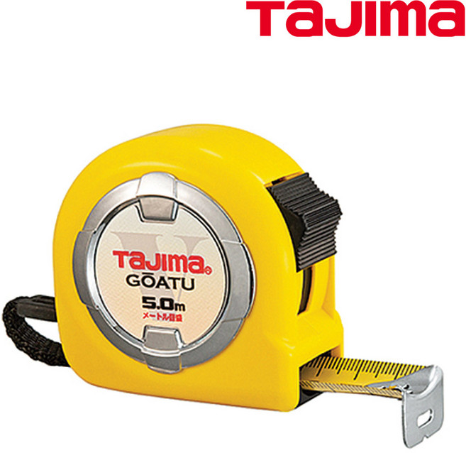 타지마 자동 줄자 고아츠 양면눈금 폭 25mm 5M GAL25-50BL, 1