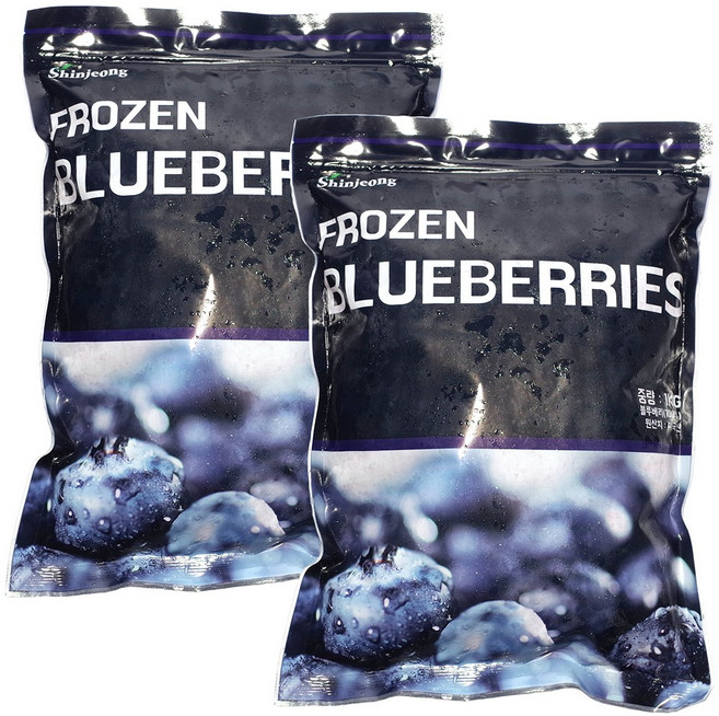 힘찬푸드 프리미엄 냉동과일, 1세트, 27_블루베리1kg+블루베리1kg