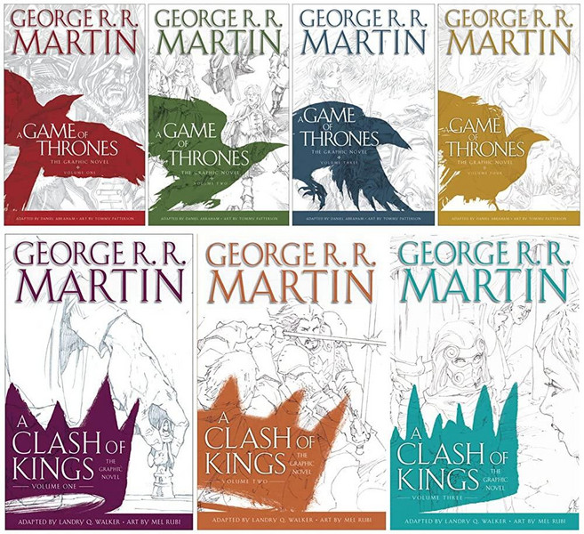 A Game OF 오브 Thrones: THE 더 GRAPHIC 그래픽 Novel Series Complete 7 Books SET 세트 HardcOVER 오버 187541, A Game OF 오브 Thrones: THE 더 GR