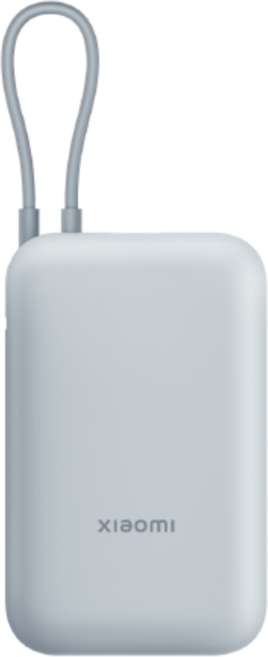 Xiaomi 小米 自帶線口袋行動電源 10000mAh (22.5W快充), 灰藍色