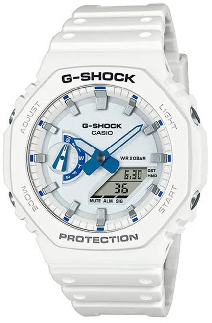 G-SHOCK 지샥 GA-2100HDS-7A 아날로그디지털 히든글로우 시리즈 화이트