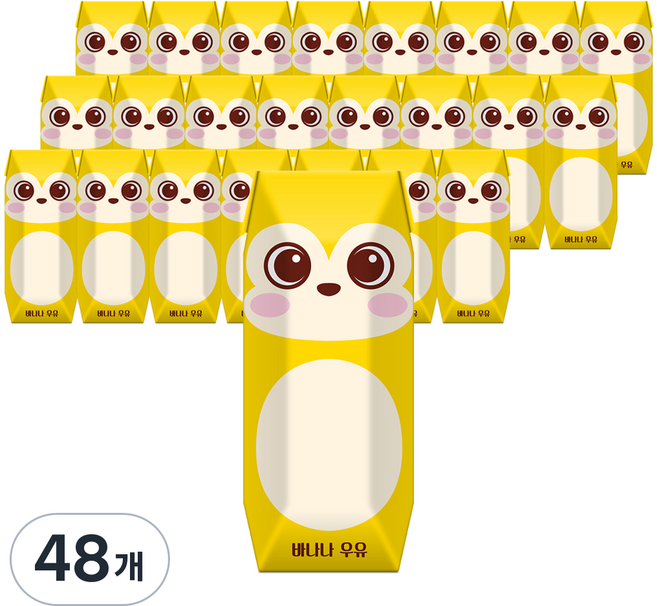 파스퇴르 꼬미루미 바나나 우유, 125ml, 48개