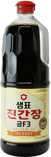샘표 진간장 금 F3, 1.7L, 6개