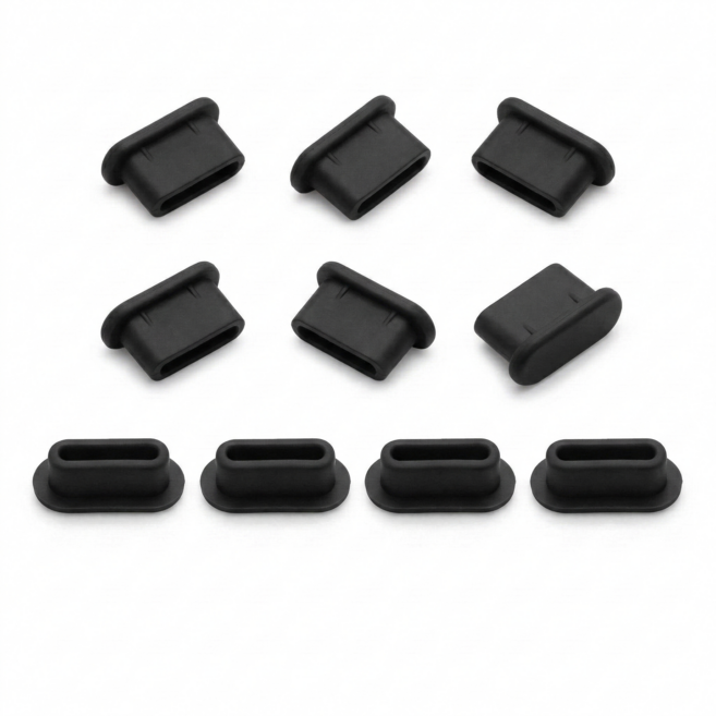 [위너] 실리콘 먼지마개, 10개, C타입, 블랙