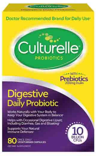 Culturelle 컬처렐 유산균 성인용 80정 배지캡슐 Digestive Health Probiotic, 1개 - 쿠팡