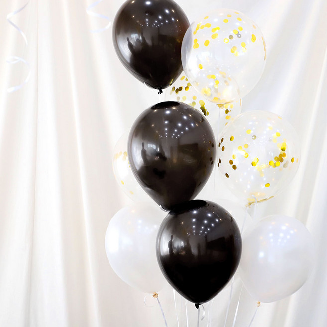 컨페티 풍선세트 (엘리스) 3종 10개입, 단품, 상세 설명 참조