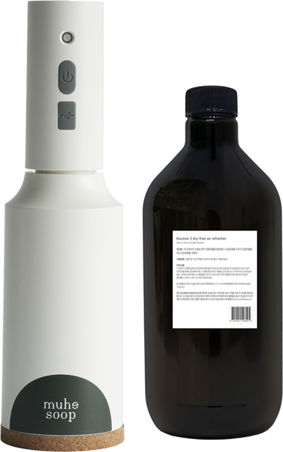 무해숲 충전식 자동 안개분사 분무기 + 에어리프레셔 리필액 450ML, 1개, 500ml