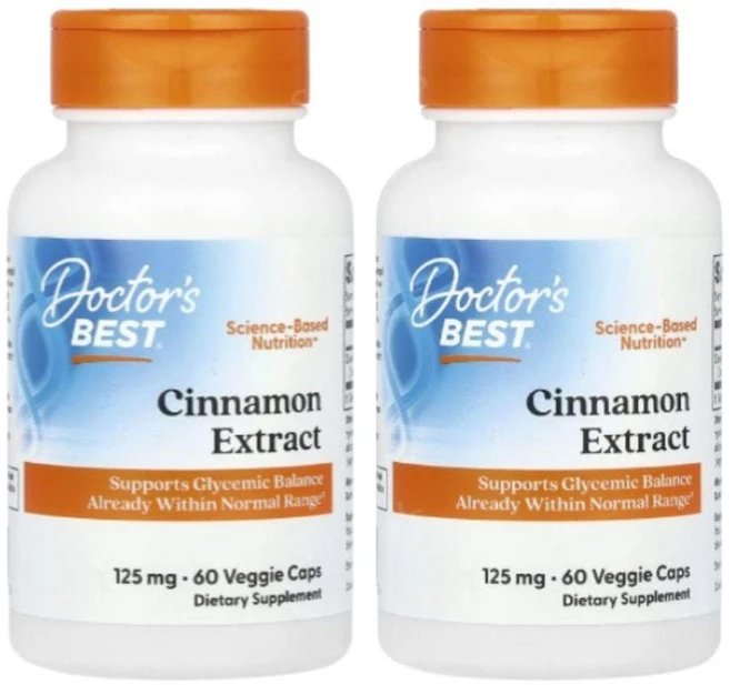 닥터베스트 신슐린 시나몬 125mg 60캡슐 2개 계피추출물 Cinnamon, 60정 - 쿠팡