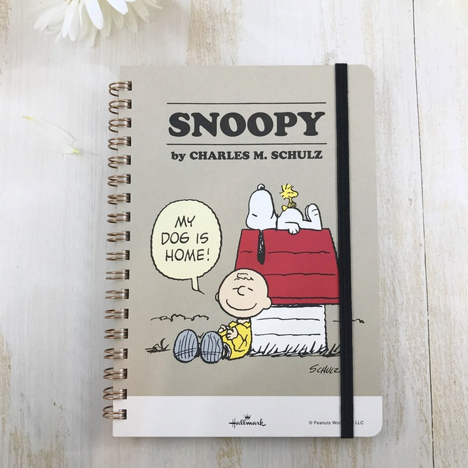 SNOOPY 查爾斯·舒爾茨 記事本, 棕色/HOUSE, 1個