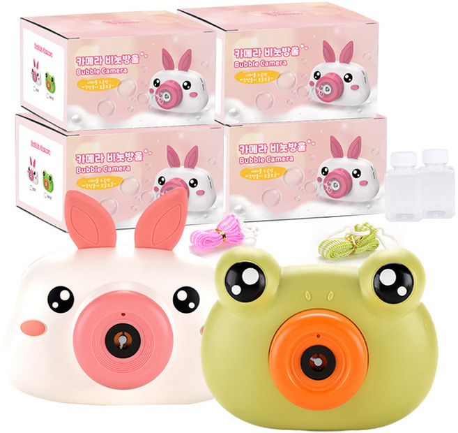 공유 카메라 비눗방울 4개입, 개구리, 4개