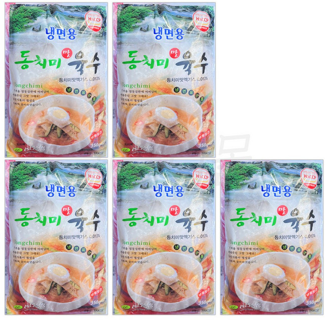 팔도맛쟁이 농민식품 동치미맛 냉면육수, 350g, 5개