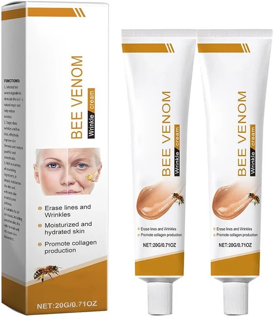 COPFASTOK Botox Bee Venom 주름 제거 크림 벌독 방지 퍼밍 보습 리프팅 및 회복 - 모든 피부 타입 안티에이징 크림, COPFASTOK Botox Bee Venom 주름 제, 20g, 1개 - 쿠팡