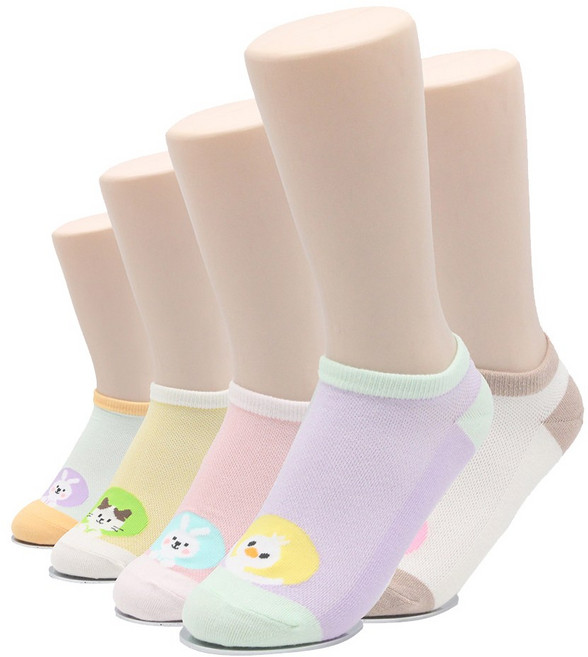 국산 귀여운 아기양말 발목양말 동물 포인트 5켤레 묶음 / 아동 애기 선물 유아 키즈 여름