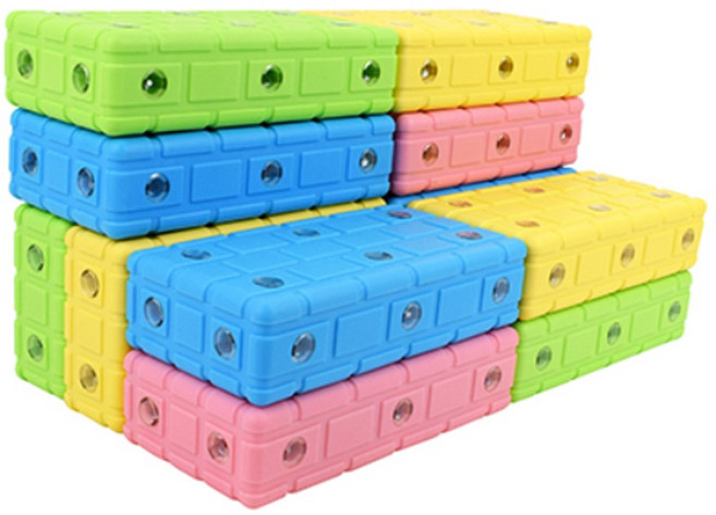 이샵 회전자석 벽돌 블럭 48P 어린이집 장난감 유아벽돌블럭 어린이블럭 자석벽돌블럭