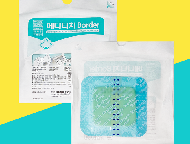일동제약 메디터치 보더 제왕절개 수술 흉터 밴드, 5개