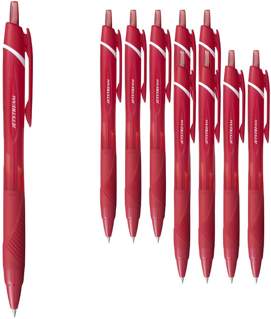 제트스트림 유성볼펜 0.7mm SXN-150-07, 레드, 10개