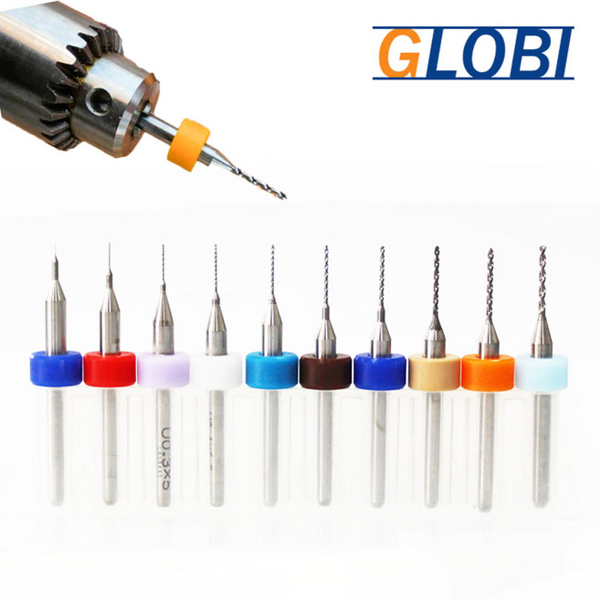 글로비 미니 드릴 비트 10종 세트, 1세트, 0.1~1.0mm (10pcs)