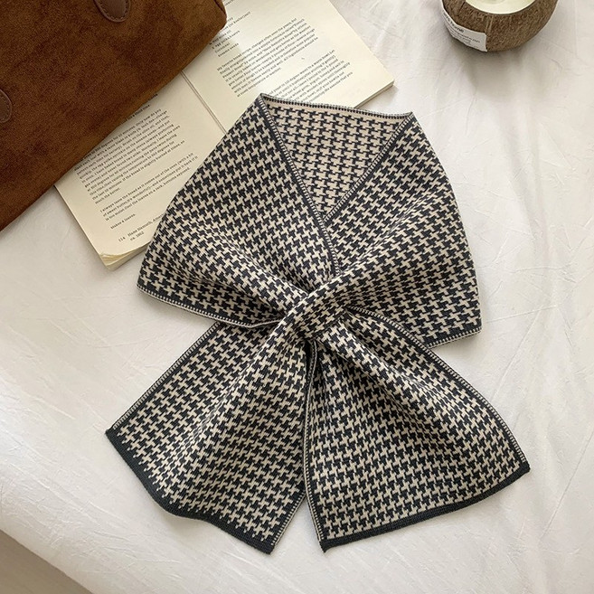 D.I.O 25년신상 머플러 간단히 끼우는 체크 머플러