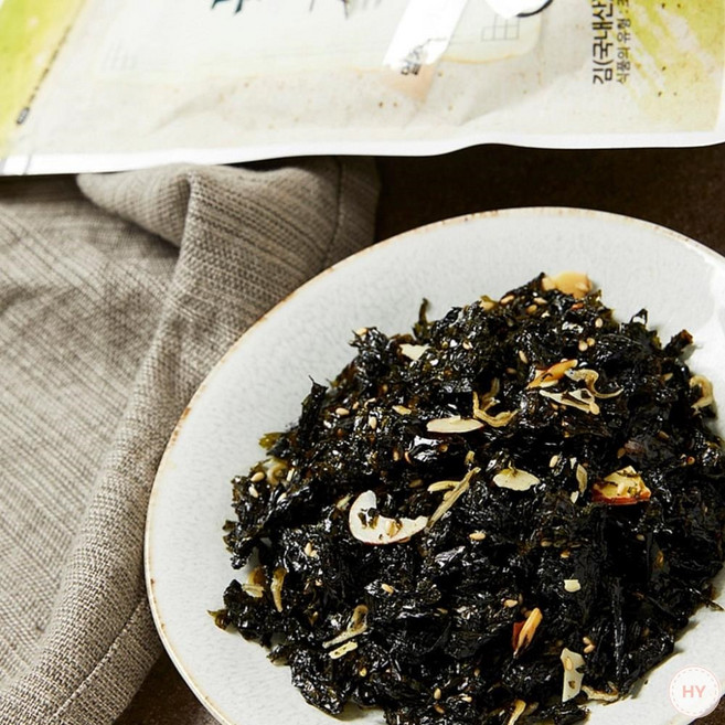 AR 멸치 아몬드 김자반 자두 50g x 20개 자반김 옥배유로 구운 김자반 해남김