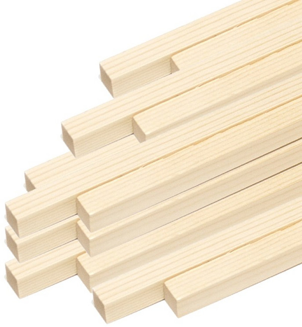 아이베란다 소나무 각재 각목 레드파인 집성 목재 15x15x800mm, 20개