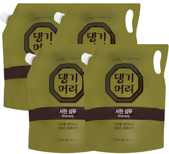 서린 샴푸 리필 대용량 업소용 2000ml, 2L, 4개