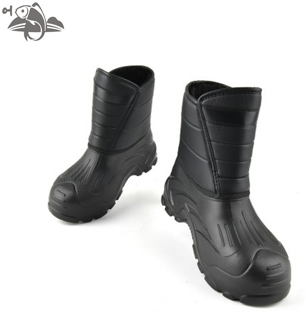 어피싱 EVA 방수 방한화 낚시화 낚시신발, 270, Black