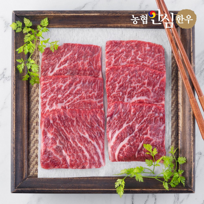 [농협안심한우] 1등급 한우 치마살 구이용 300g, 단품, 단품