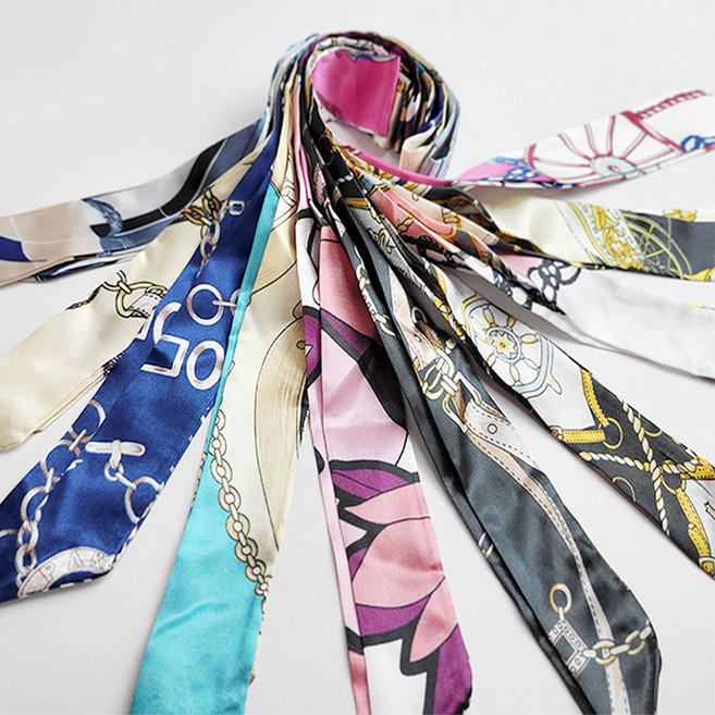 실크 가방 쁘띠 반다나 스카프 방도 10종