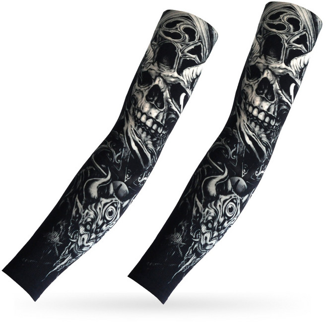 패션 냉감 문신 쿨 타투 팔토시 조폭문신토시 uv 자외선차단 팔토시 양손세트(여름 멋진 코디 필수템), 66