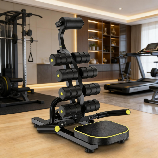 밸런스파워 플래티늄 척추 스트레칭 거북목 뱃살 허리 옆구리살 홈트레이닝, 블랙