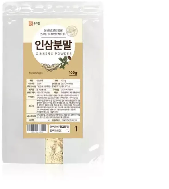 윤고집 국내산 100 인삼분말 가루, 100g, 1개